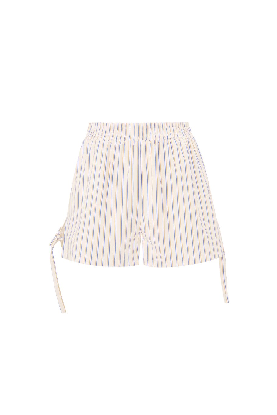 Bağcıklı Pinstripe Şort - Pembe Resim4