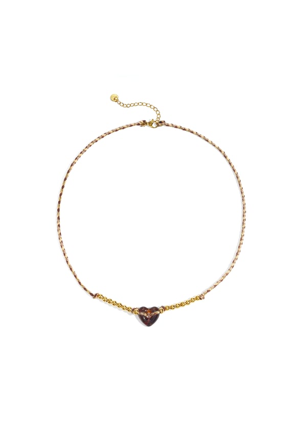 Polyester Perlen Halsketten Herz Casual Täglich Einfache Serie frauen schmuck