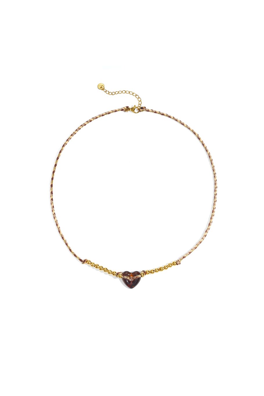 Polyester Perlen Halsketten Herz Casual Täglich Einfache Serie frauen schmuck Bild2