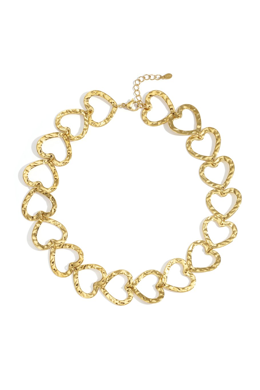 Collares de cadena de acero inoxidable con forma de corazón, informales, diarios, serie sencilla, joyería para mujer Imagen2