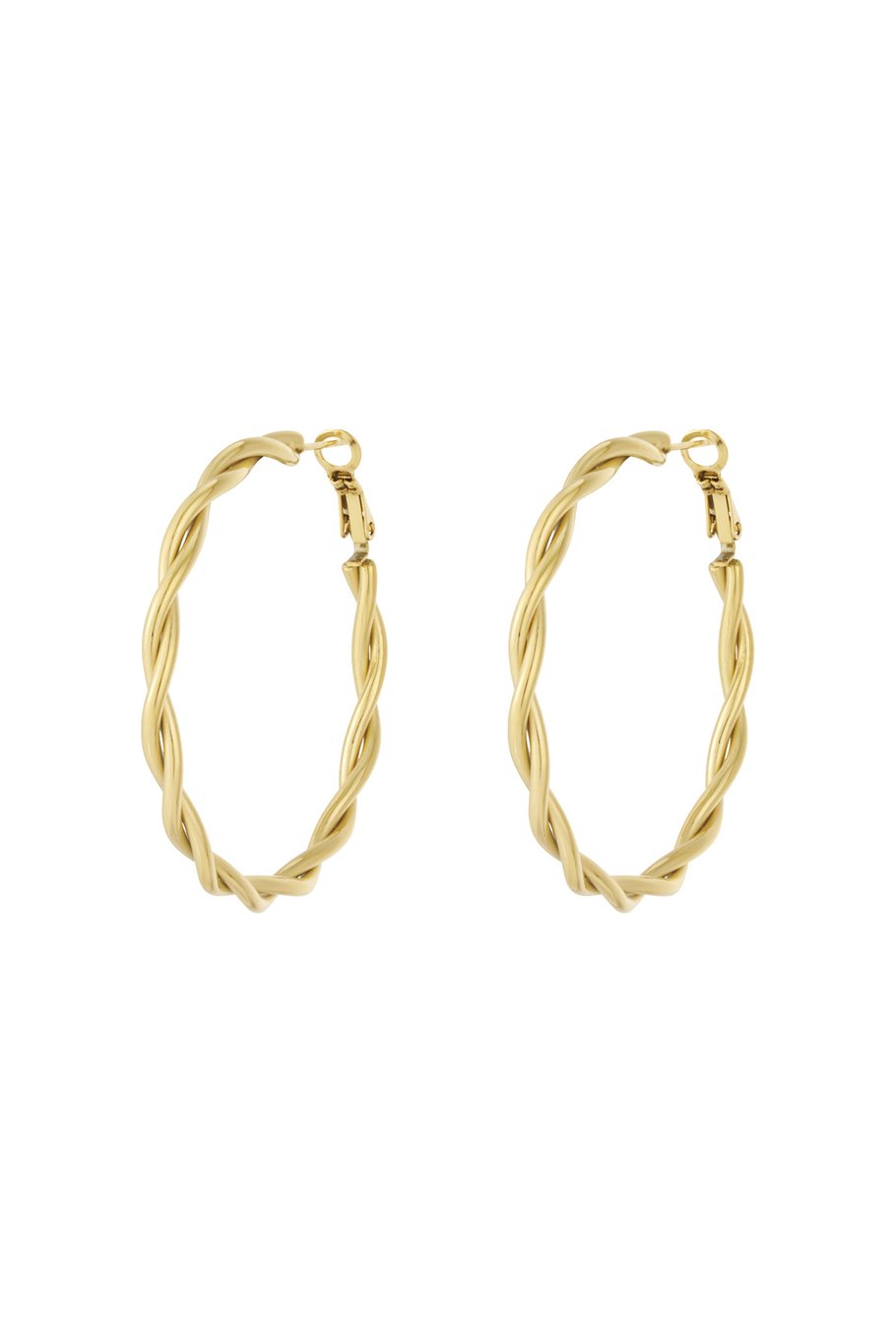 Twisted hoop earrings M 