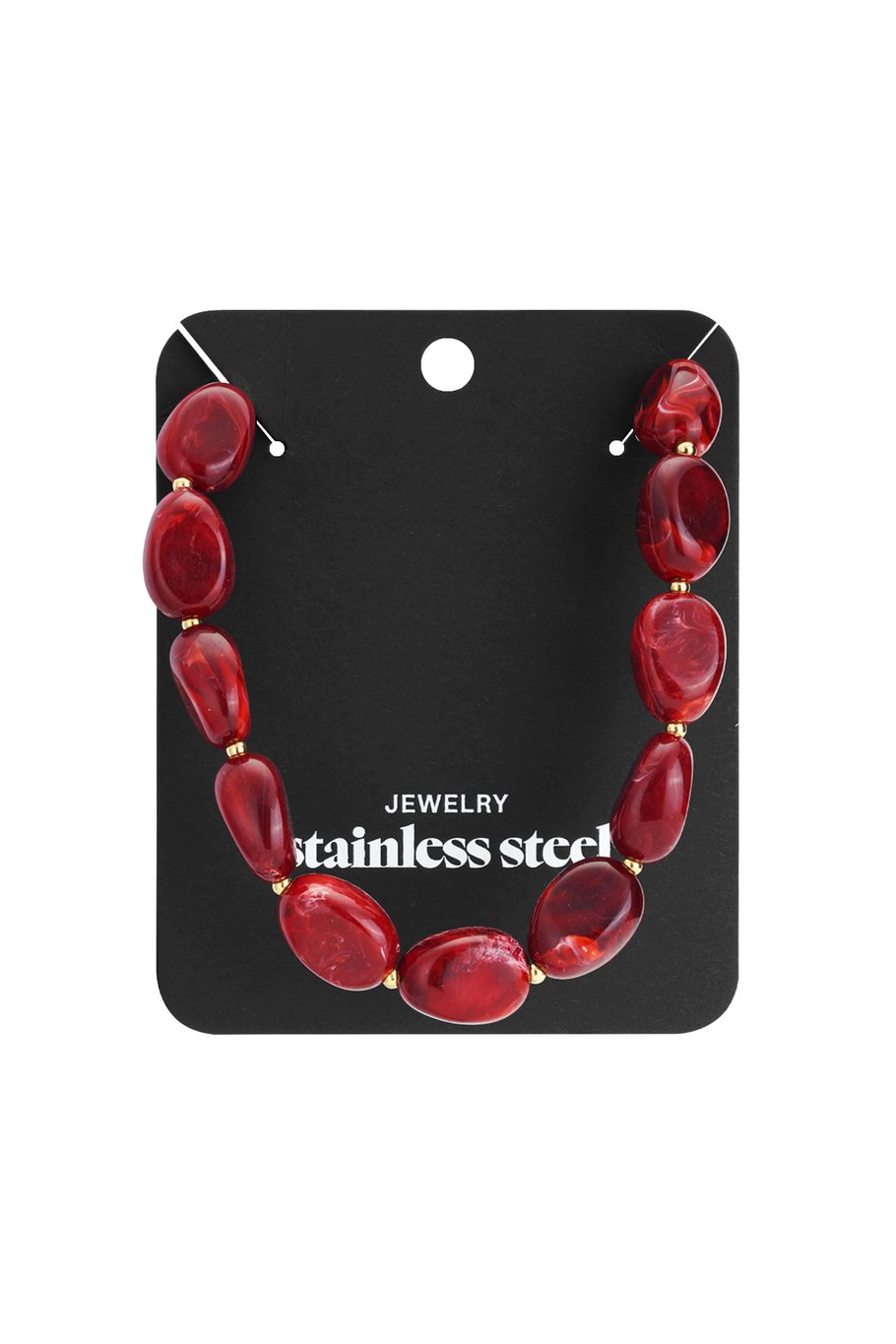Colliers de perles en acrylique, série décontractée, simple et quotidienne, bijoux pour femmes h5Image3