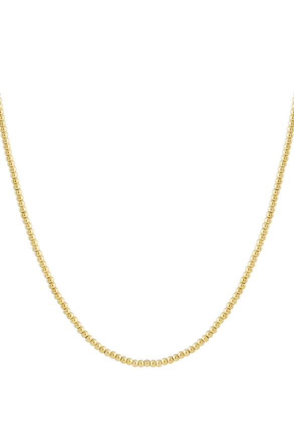 Solid bead necklace-5mm