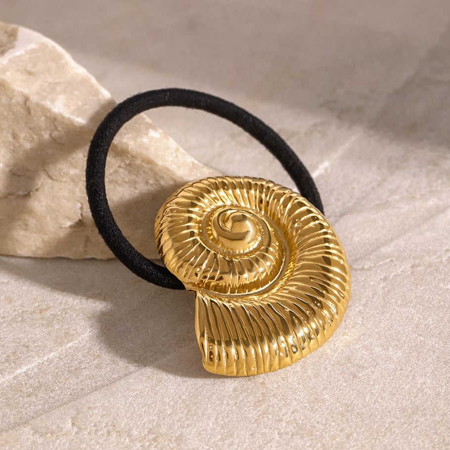 1 Paar Simple Series Simple Turtle Edelstahl 18 Karat vergoldete Haarbänder für Damen 