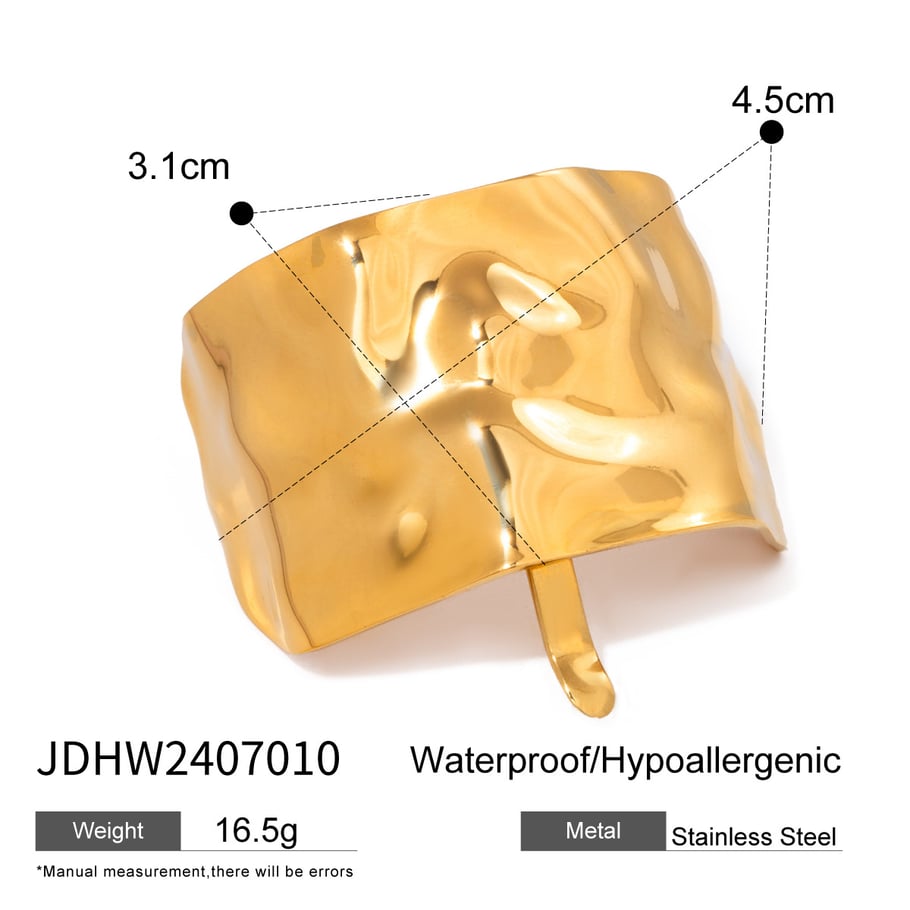 1 Pair Simple Series Retro Solid Color Stainless Steel 18K Gold Plated Women Hair Clips Picture2