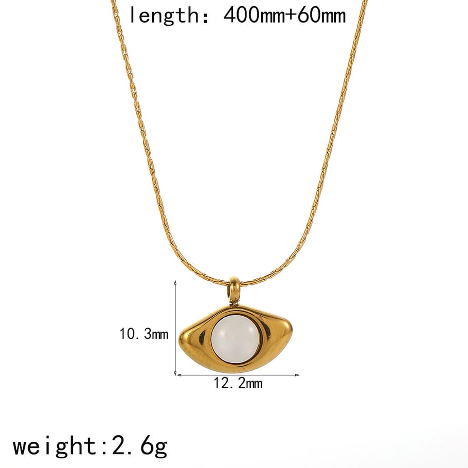 1 Piece Simple Series Retro Geometric 18K Gold Plated Women Pendant Necklaces Picture2