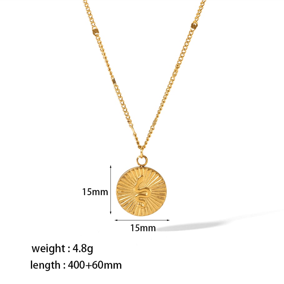 1 piece of simple and stylish  gold-plated stainless steel geometric triangle heart-shaped pendant necklace for women's jewelry for daily wear Picture2