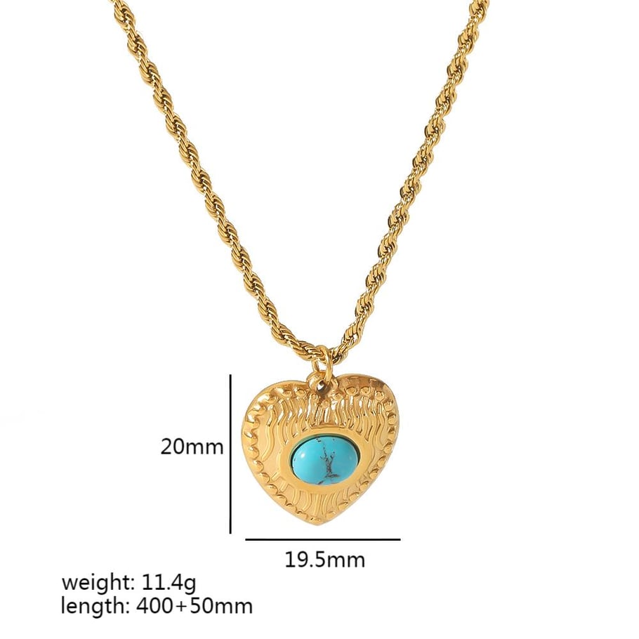 1 piece of fashionable 18k gold-plated stainless steel twisted chain star and moon pendant necklace for women for daily wear Picture2