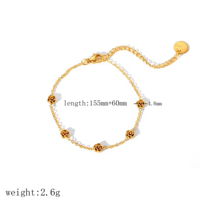 1 pair of exquisite and fashionable 18k gold-plated stainless steel angel cross flower pendant necklace for women's jewelry for daily wear h5 Picture2