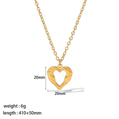 1 Piece Simple Series Classic Geometric Stainless Steel 18K Gold Plated Women Pendant necklaces h5 Picture2