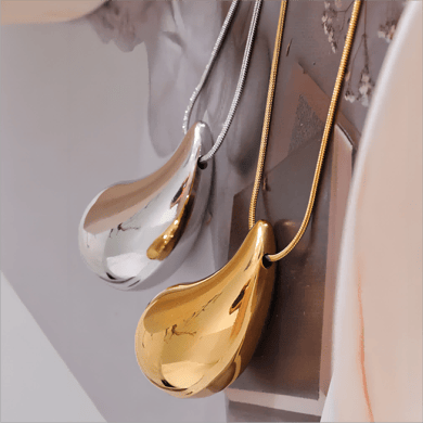 1 Piece Simple Series Classic Geometric Stainless Steel 18K Gold Plated Women Pendant necklaces h5 