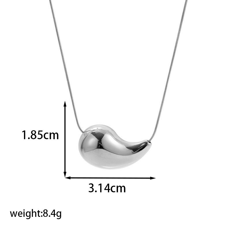 1 piece simple series classic geometric stainless steel  gold plated women pendant necklaces Picture2