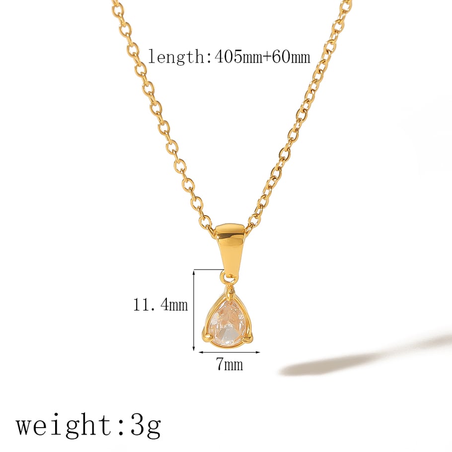 1 piece of exquisite and fashionable 18k gold-plated stainless steel geometric dot diamond flower pendant necklace for women's jewelry for daily wear Picture2