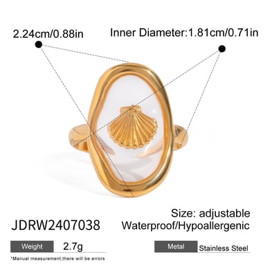 1 Paar Simple Series Vacation Turtle Edelstahl 18 Karat vergoldete verstellbare Damenringe h5 Bild2