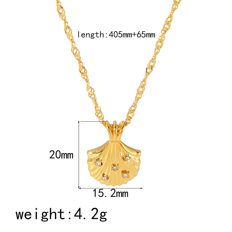 1 Stück kreative und modische Halskette aus 18 Karat vergoldetem Edelstahl mit geometrischem Anhänger aus farbigen Diamanten für Damen zum täglichen Tragen Bild2