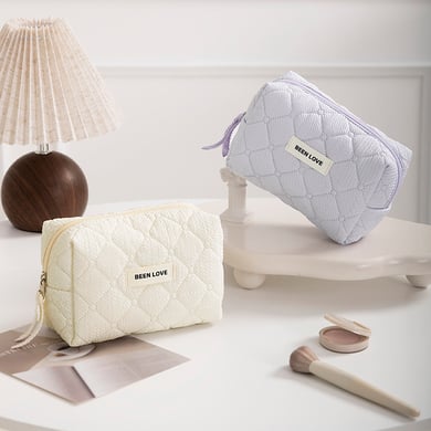 1 Piece Simple Style Octagonal Shape Solid Color Polyester Women's Makeup Bag h5 