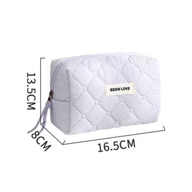 1 Piece Simple Style Octagonal Shape Solid Color Polyester Women's Makeup Bag h5 Picture2