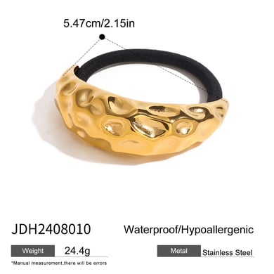 1 Paar Simple Series Casual Letter Edelstahl 18 Karat vergoldete Damen-Haarspangen h5 Bild2