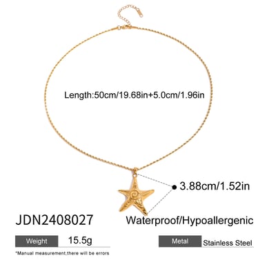1 Piece Simple Series Vacation Turtle Stainless Steel 18K Gold Plated Women Pendant necklaces h5 Picture2