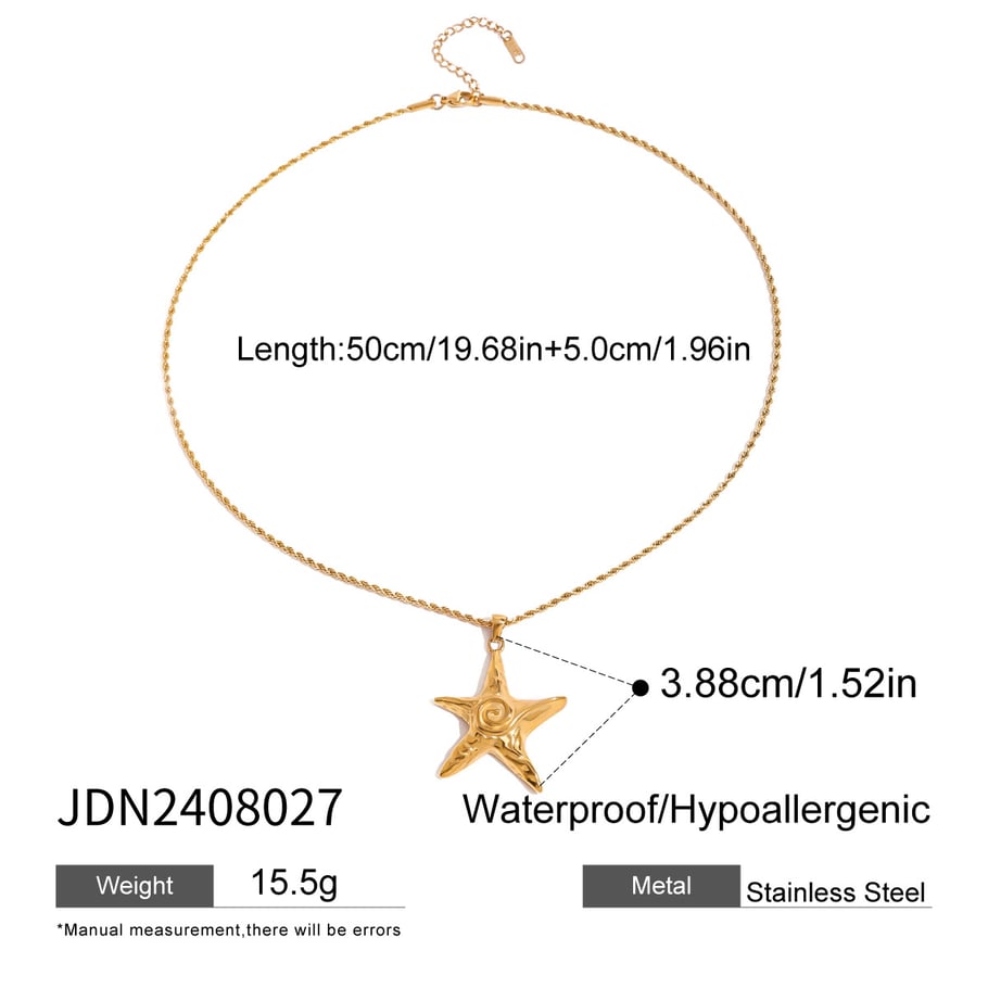 1 Piece Simple Series Vacation Turtle Stainless Steel 18K Gold Plated Women Pendant necklaces Picture2