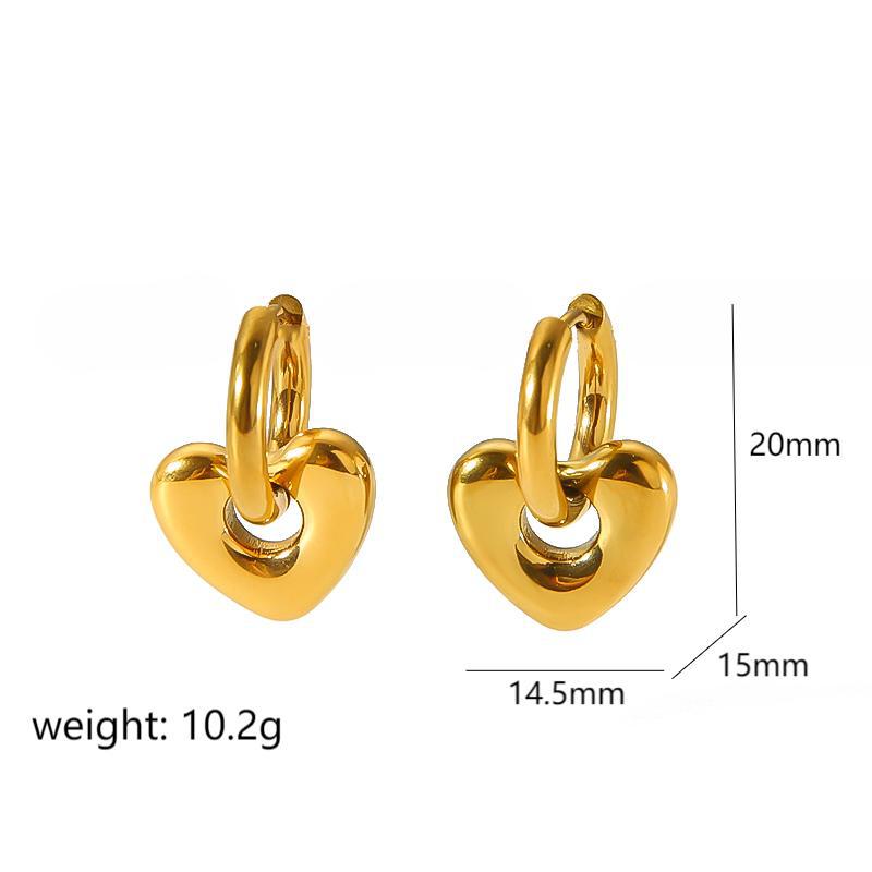 1 Paar einfache Ohrstecker mit Blumen-Motiv, 18 Karat vergoldet Bild2