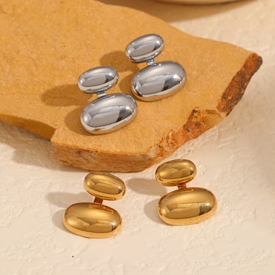 1 Pair Simple Stud Earrings h5 