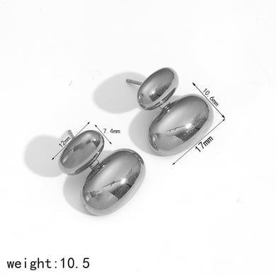 1 Pair Simple Stud Earrings h5 Picture2