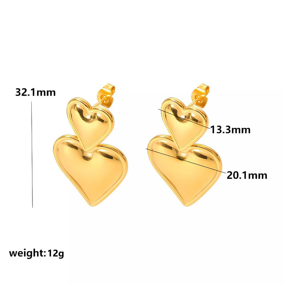 1 Paar elegante und modische Ohrringe aus 18 Karat vergoldetem Edelstahl mit bunten Öltropfen-Anhängern für Damen, Schmuck für den Alltag Bild2