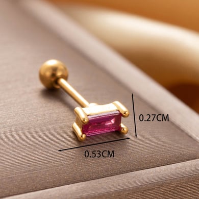 1 Pair Simple Series Simple Heart Titanium Steel No Plating Material Zircon Women Stud Earrings h5 Picture2