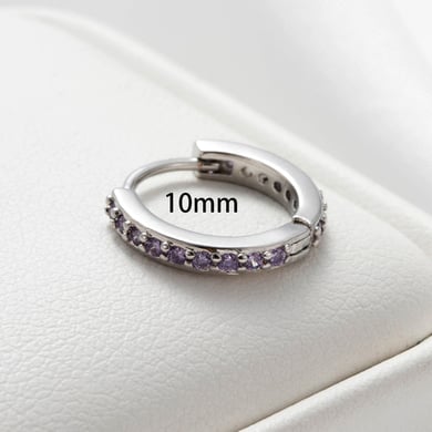 1 Piece Simple Series Classic Geometric Titanium Steel No Plating Material Zircon Women Stud Earrings h5 Picture2