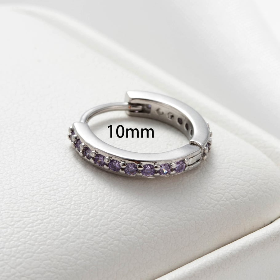 1 Piece Simple Series Classic Geometric Titanium Steel No Plating Material Zircon Women Stud Earrings Picture2