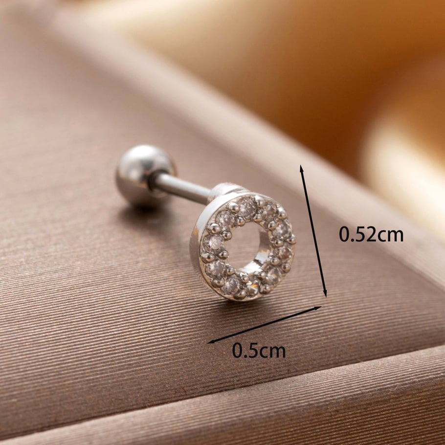 1 Pair Simple Series Simple Animal Titanium Steel No Plating Material Zircon Women Stud Earrings Picture2