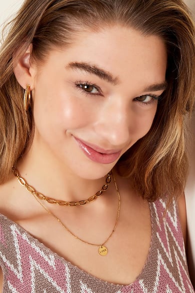Collana in acciaio inossidabile h5 