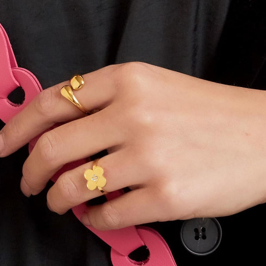 Bicolored stainless steel ring Ring Ring 