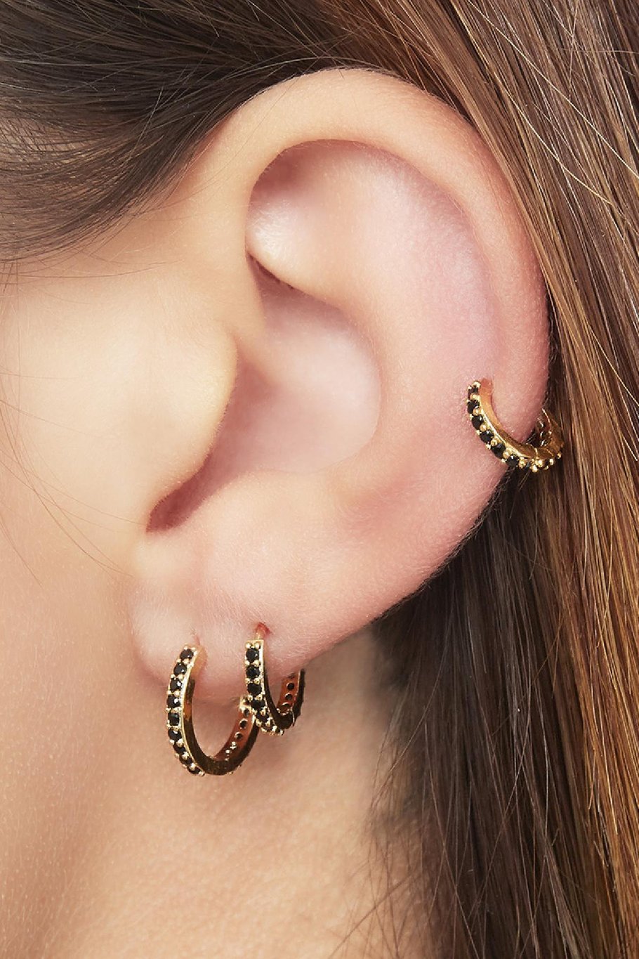 Earrings Set of Circles 
