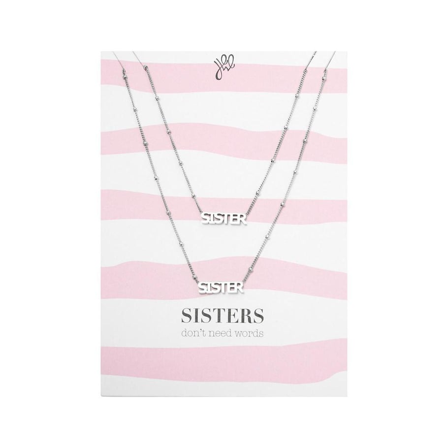 Necklace Sisters Don't Need Words Picture2