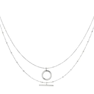 Double necklace geometrix shapes h5 Picture2