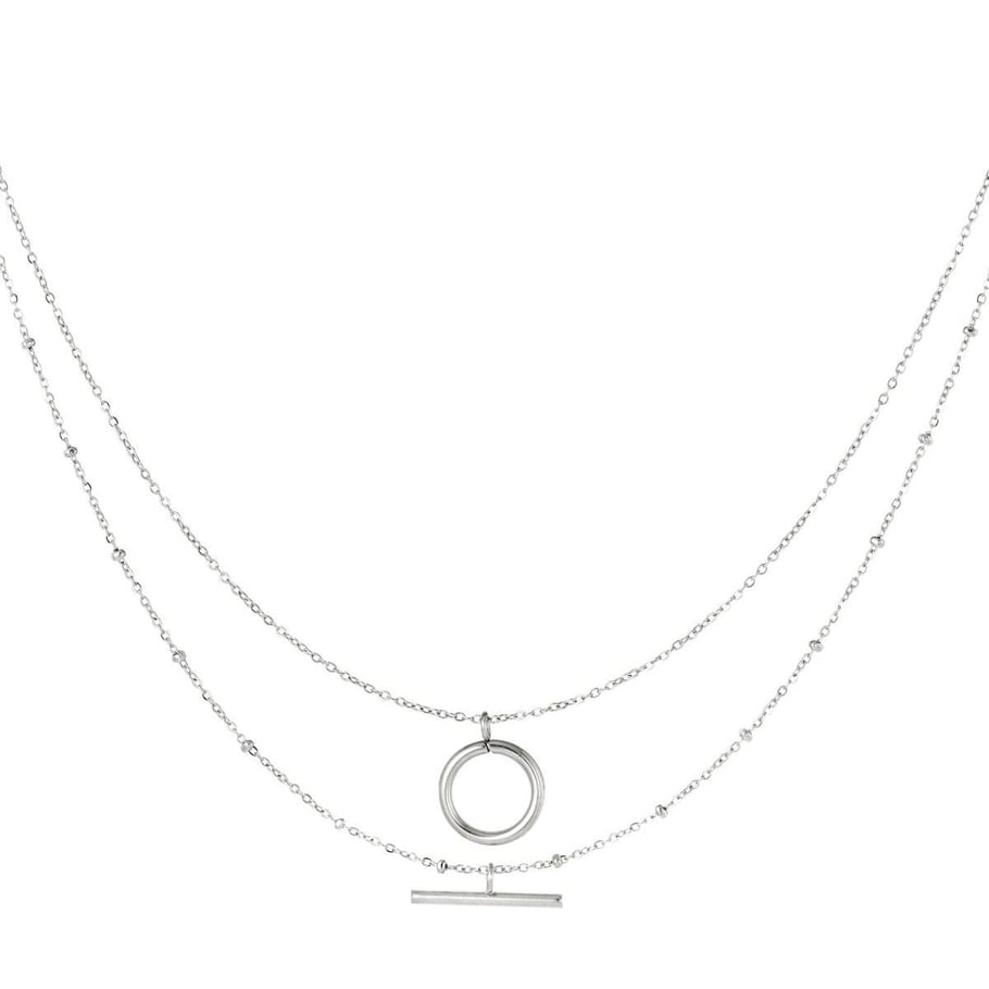Double necklace geometrix shapes Picture2