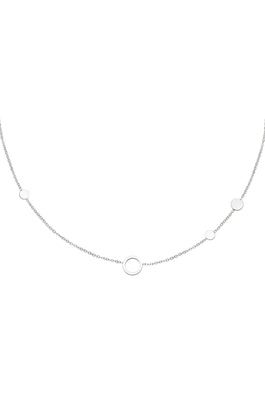 Stainless steel necklace circles Picture2