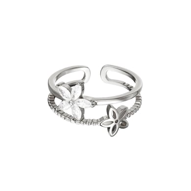 Double rings litle flowers h5 Picture2