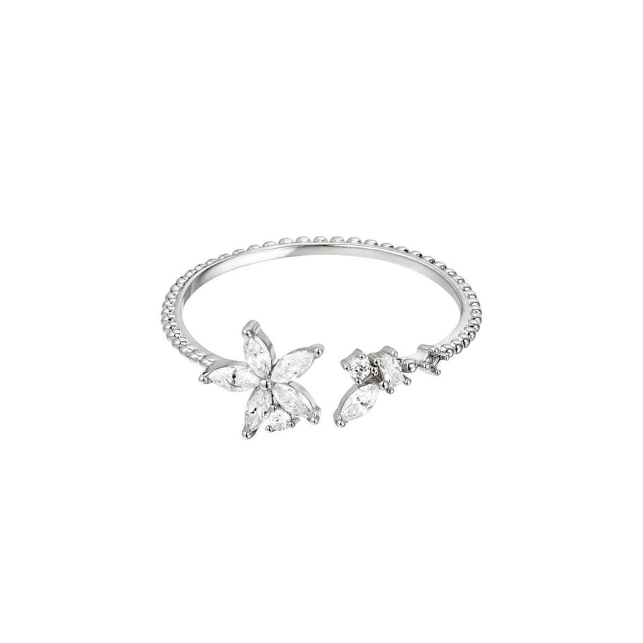 Elegant Flower Ring Gold Picture2