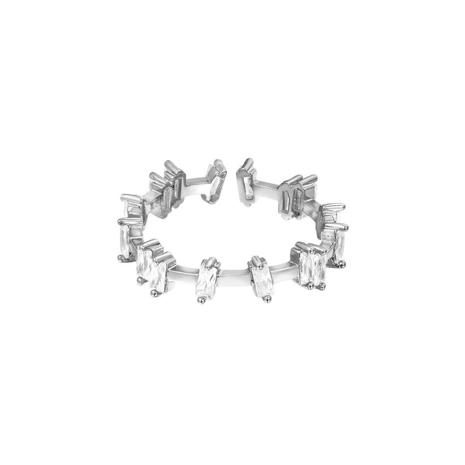Adjustable ring zircon stones Picture2