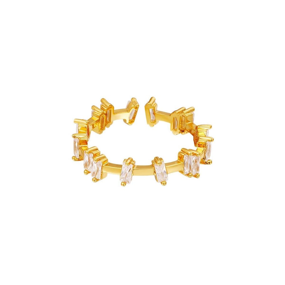 Verstellbarer Ring mit Zirkoniasteinen Bild2