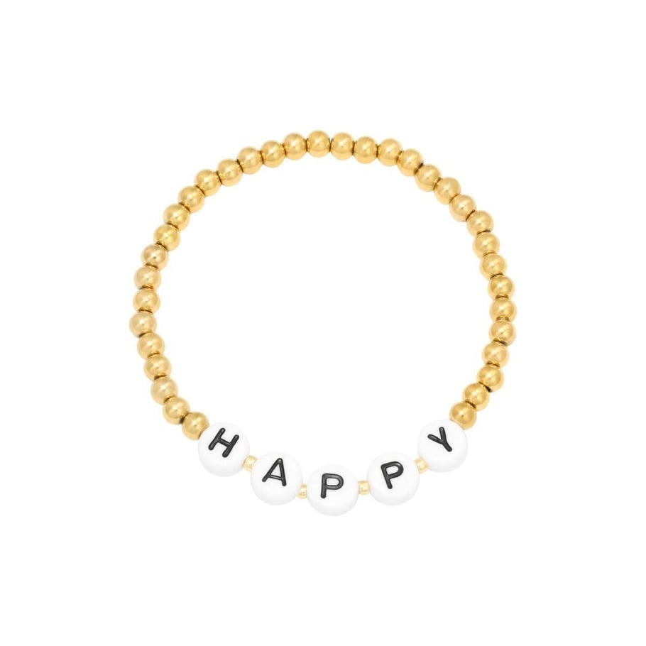 Bracelet Beaded Happy Picture2