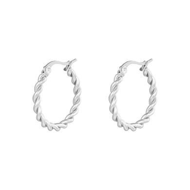 Earrings Hoops Twine 22 mm h5 Picture2