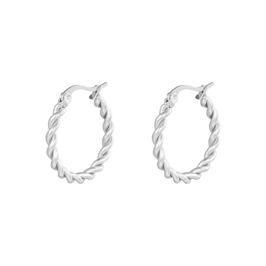 Earrings Hoops Twine 22 mm Picture2