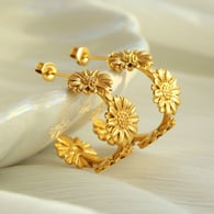 EH249 Gold Earrings 