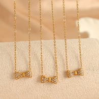 XL266 White Diamond Gold Necklace 