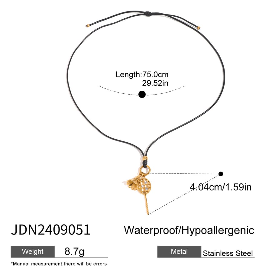 1 Piece Simple Series Casual Geometric Stainless Steel 18K Gold Plated Women Pendant Necklaces Picture2