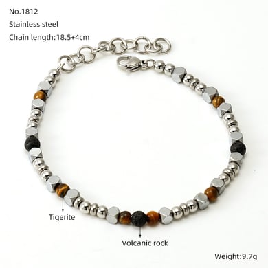 1 Piece Simple Series Classic Stainless Steel Women Chain Bracelets h5 Picture2
